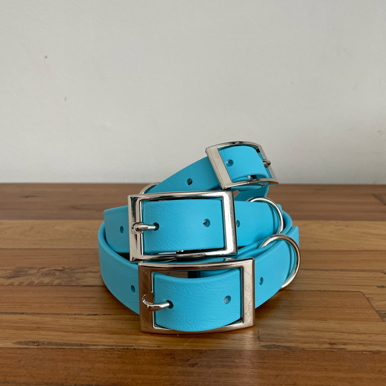 Blue dog collar and lead best sale